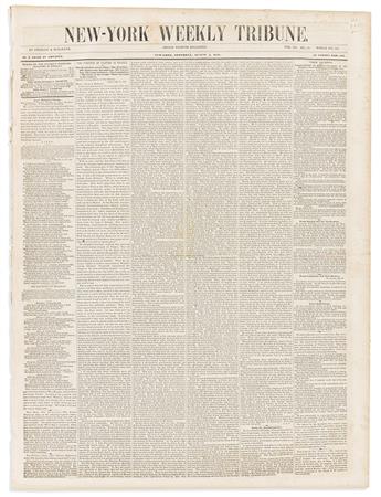 Seneca Falls Convention. Woman's Rights—A Convention, Newspaper Report, New-York Weekly Tribune.